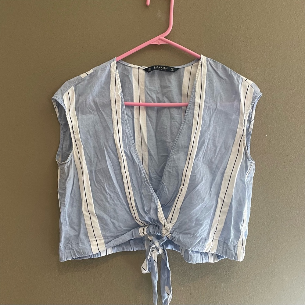 zara striped top